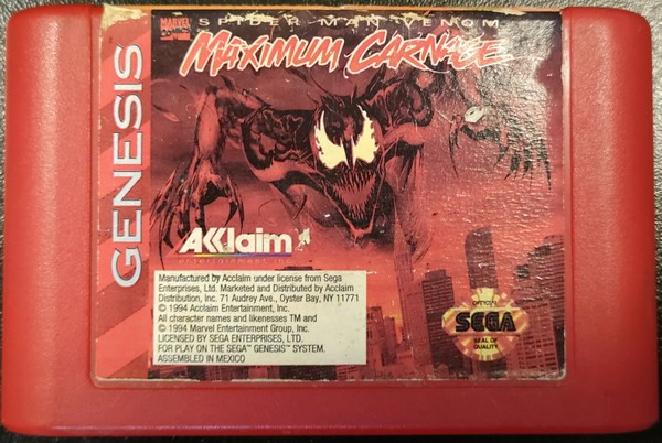 Megadrive MD: Spider-Man Venom - Maximum Carnage [TOP MARVEL ✓ 1ERE EDITION] Pal